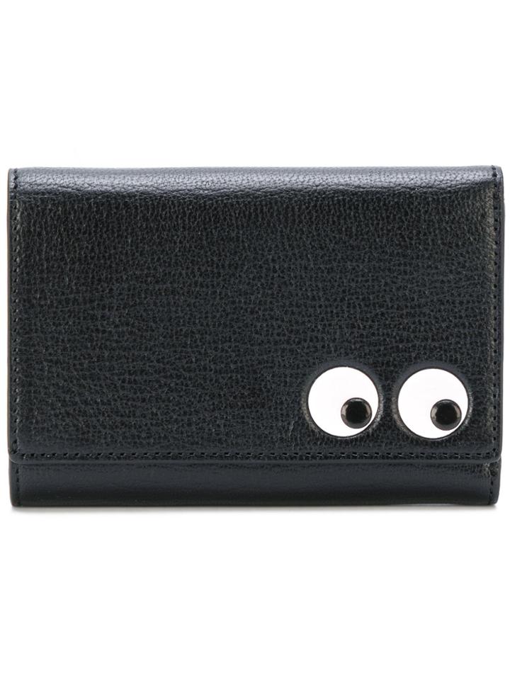 Anya Hindmarch Eyes Tri-fold Wallet - Black