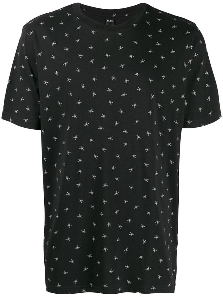 Boss Hugo Boss Embroidered Short-sleeve Top - Black