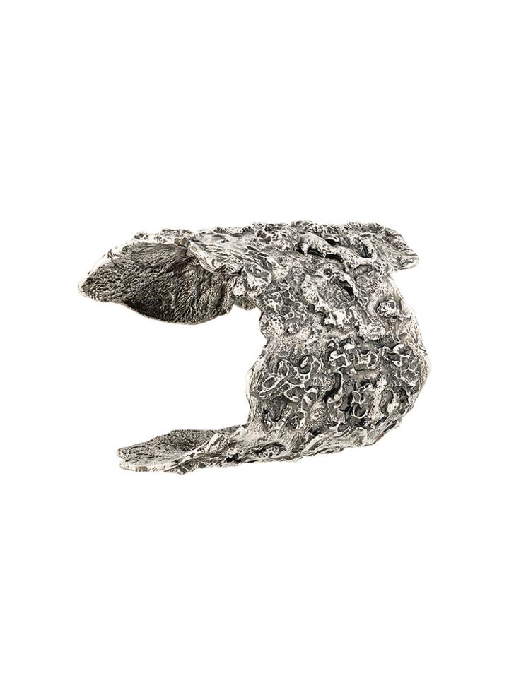 Alexander Mcqueen Cuff Plate Bracelet - Grey