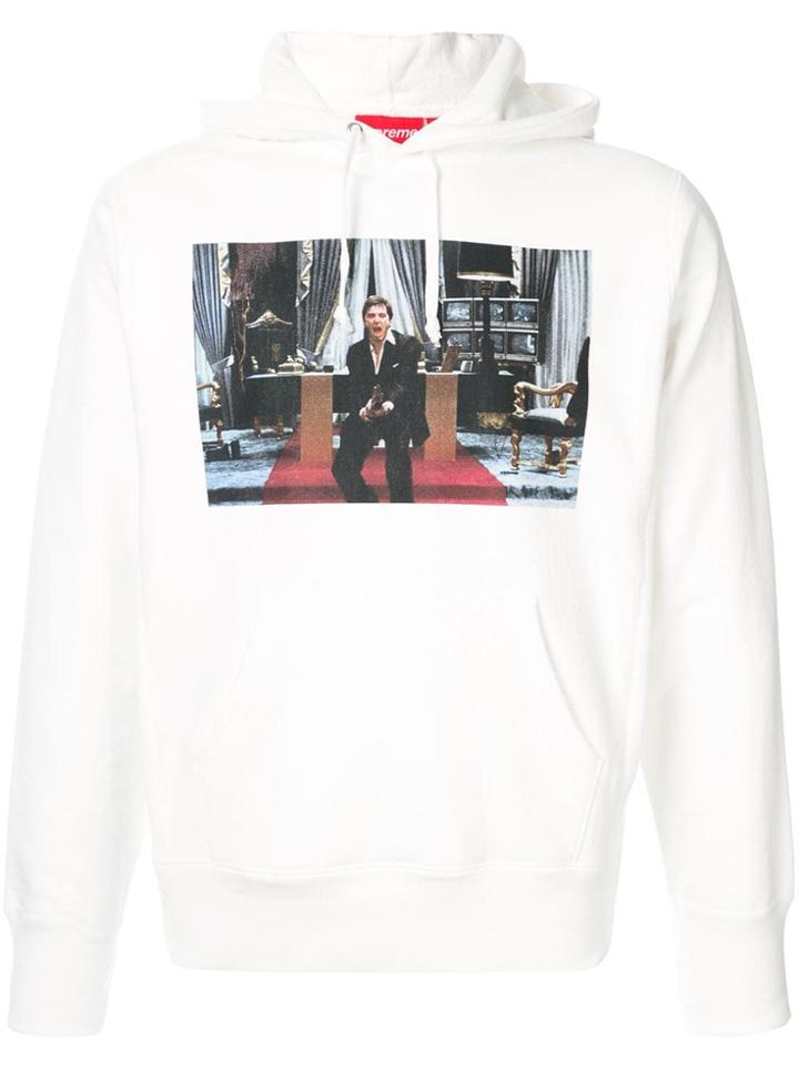Supreme Scarface Hooded Sweatshirt - White
