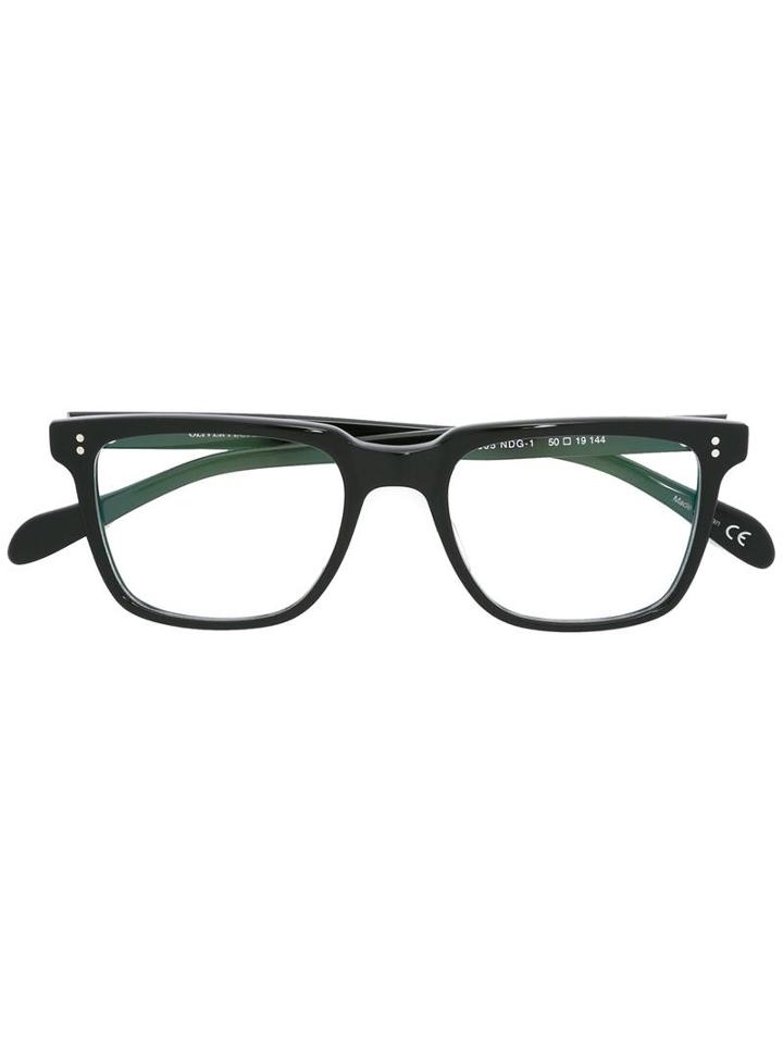 Oliver Peoples - Square Frame Glasses - Unisex - Acetate - 50, Black, Acetate