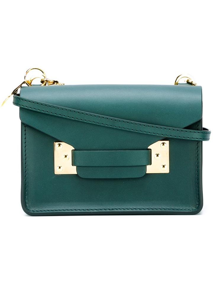 Sophie Hulme Mini Crossbody Bag, Women's, Green