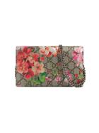 Gucci Gg Blooms Supreme Chain Wallet - Multicolour