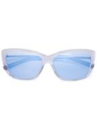 Jil Sander Metal Arm Sunglasses - White