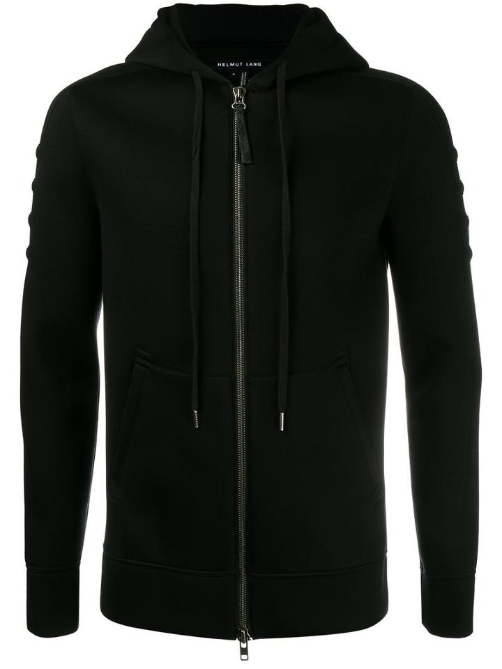Helmut Lang Zip Hoodie, Men's, Size: Large, Black, Modal