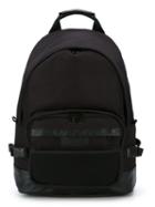 Ami Alexandre Mattiussi Side Buckle Backpack, Black, Polyester/calf Leather