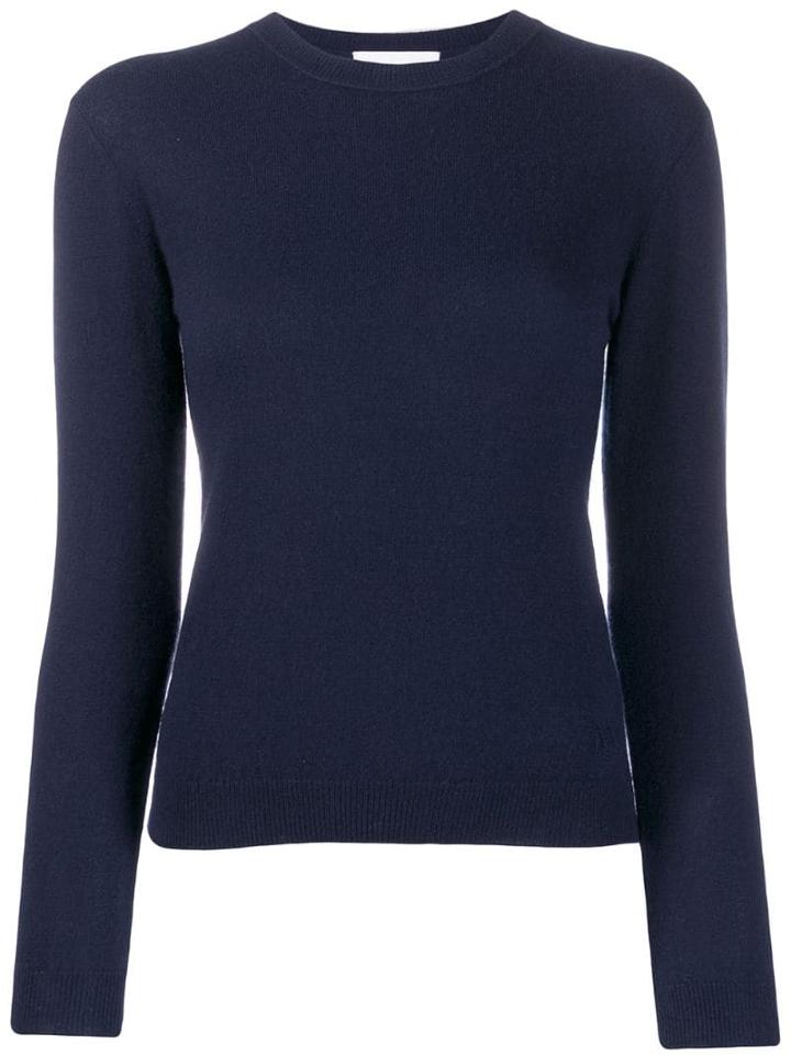 Alexandra Golovanoff Fine Knit Fitted Jumper - Blue