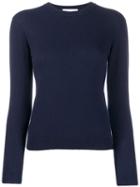 Alexandra Golovanoff Fine Knit Fitted Jumper - Blue