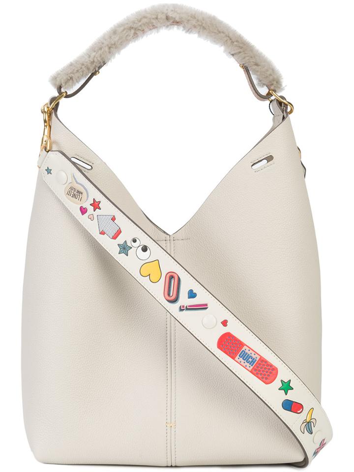 Anya Hindmarch Double Strap Shoulder Bag - Grey