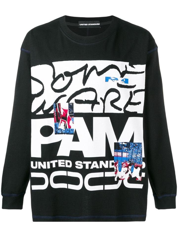 United Standard Loose-fit Printed Sweatshirt - Black