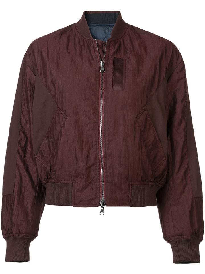 Vince Reversible Bomber Jacket - Red