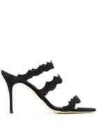 Manolo Blahnik Heeled Slip-on Sandals - Black