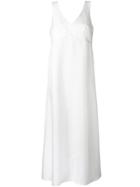 Cherevichkiotvichki V-neck Dress - White