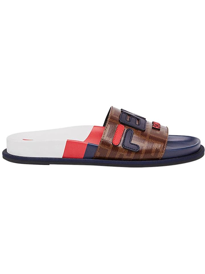 Fendi Ff Motif Sliders - Brown