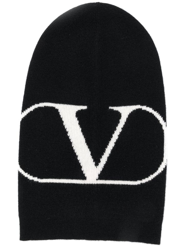 Valentino Go Logo Beanie - Black