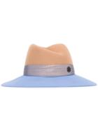 Maison Michel Virginie Hat, Women's, Size: Small, Blue, Cotton/wool Felt