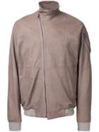 Julius Leather Bomber Jacket, Men's, Size: 2, Brown, Lamb Skin