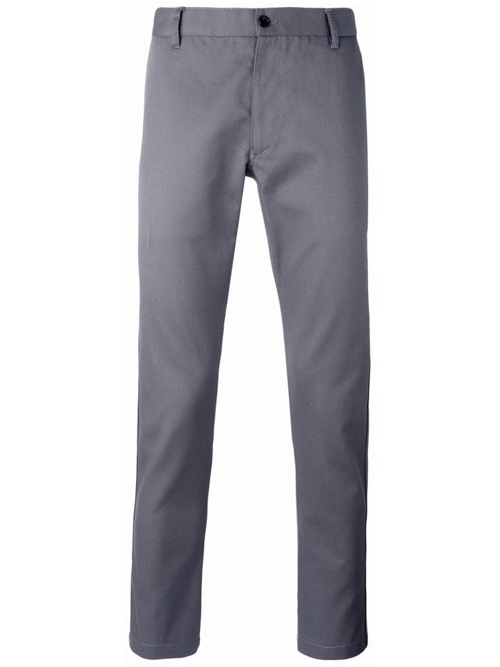 Comme Des Garçons Shirt Boys Plain Chinos, Men's, Size: Xs, Grey, Cotton