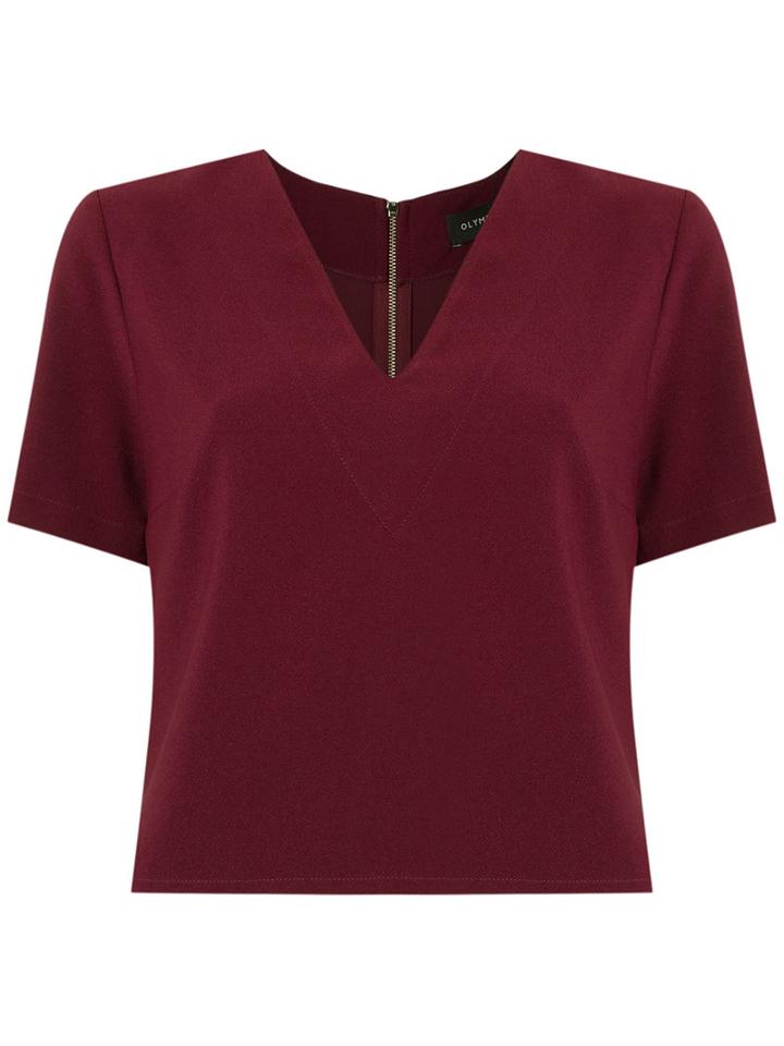 Olympiah - Top Cropped - Women - Polyester/spandex/elastane - 40, Red, Polyester/spandex/elastane