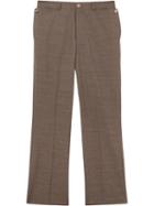 Burberry Pocket Detail Wool Tailored Trousers - Brown