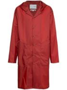Yoshiokubo Oversized Buttoned Coat - Red