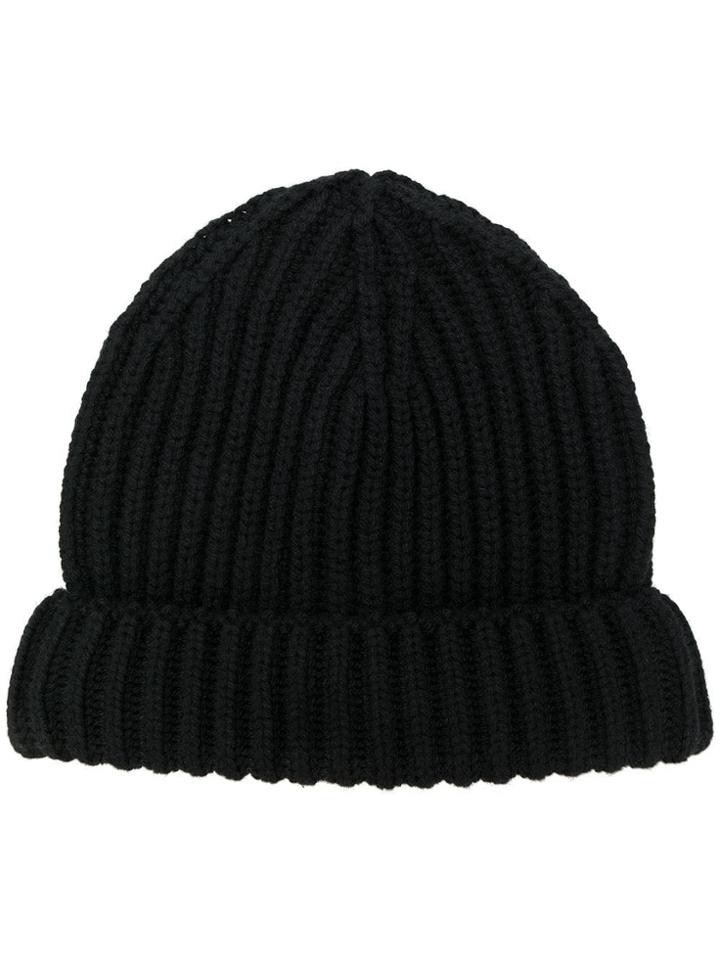 Zanone Cashmere Beanie - Black