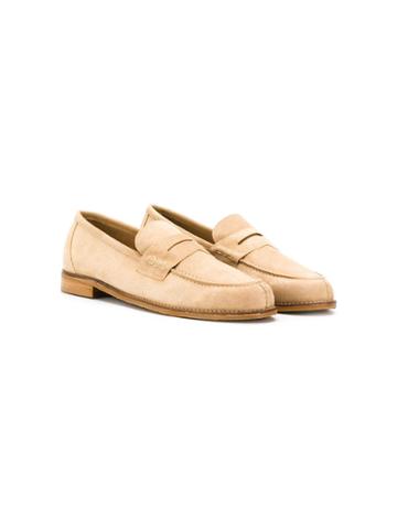 Prosperine Kids Suede Moccasins - Neutrals