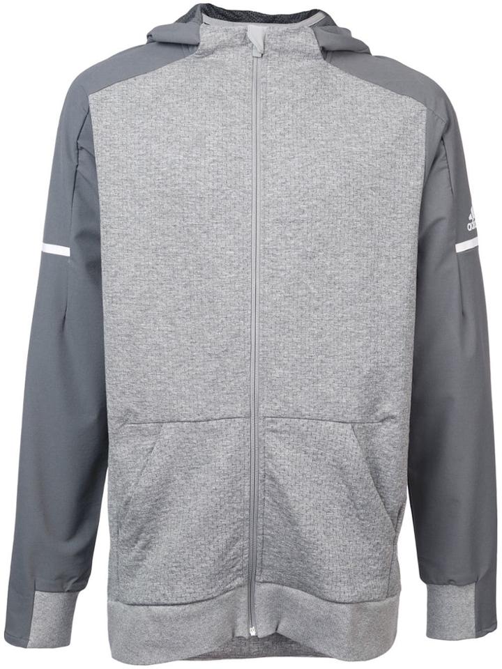 Adidas Athletics Squad Full Zip Hoodie - Grey