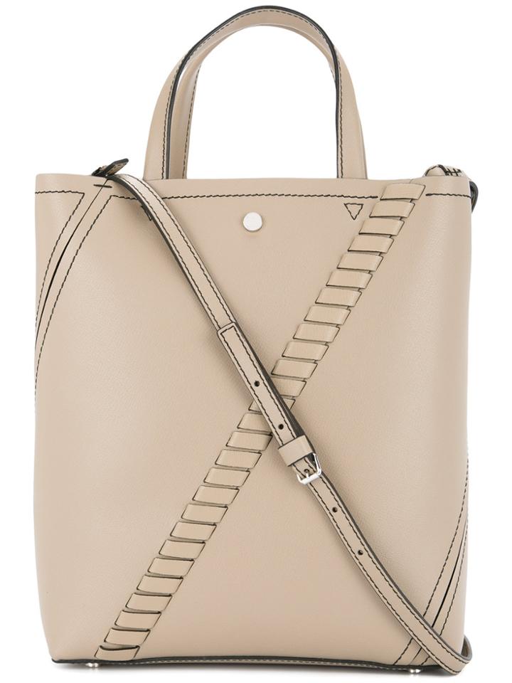 Proenza Schouler Hex Mini Grain Tote - Nude & Neutrals