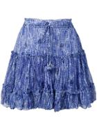 Poupette St Barth Printed A-line Skirt - Blue