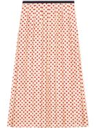 Gucci Skirt With Four-leaf Clovers, Gg And Hearts - Neutrals