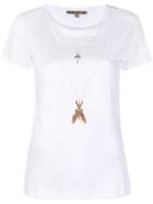 Patrizia Pepe Embellished T-shirt - White
