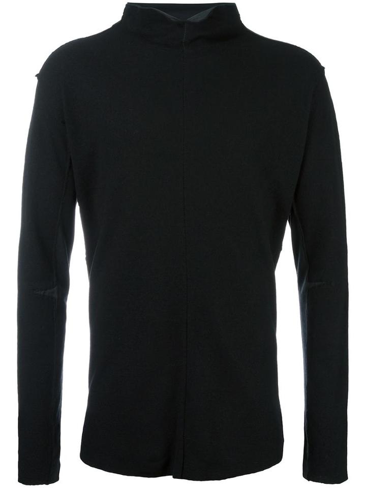 Transit High Neck Jumper, Men's, Size: Large, Black, Wool/cotton