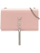 Saint Laurent Medium Kate Tassel Satchel - Pink