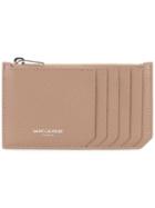 Saint Laurent Paris 5 Fragments Zip Pouch, Women's, Nude/neutrals, Leather