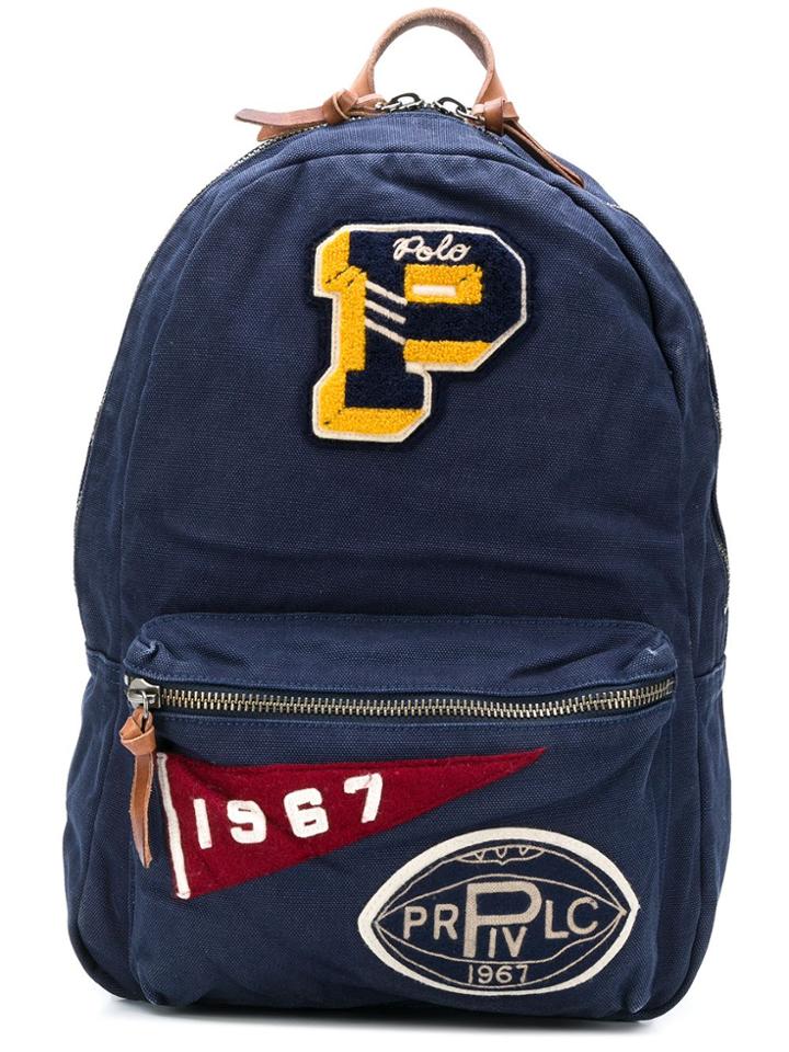 Polo Ralph Lauren Logo Patch Backpack - Blue