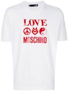 Love Moschino - Love Print T-shirt - Men - Cotton - Xl, White, Cotton