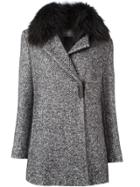Fabiana Filippi Fur Collar Coat - Black