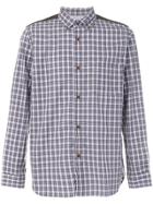 Junya Watanabe Comme Des Garçons Man Elbow Patch Shirt - Blue