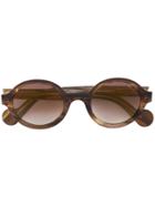 Moncler Eyewear Round-frame Sunglasses - Brown