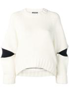 Alexander Mcqueen Zipped Sleeve Sweater - White