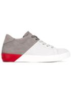 Leather Crown Block Colour Sneakers, Women's, Size: 41, Grey, Leather/nubuck Leather/rubber