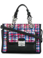 Karl Lagerfeld Quilted Tweed Mini Tote - Multicolour