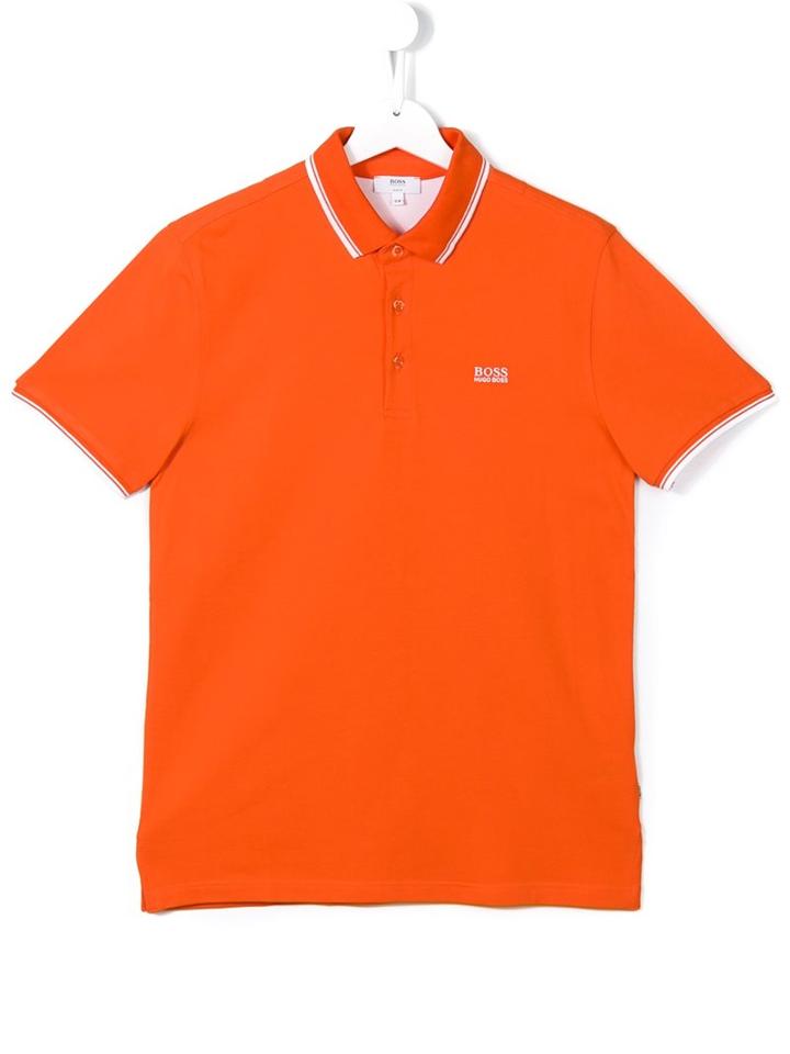Boss Kids Classic Polo Shirt, Boy's, Size: 16 Yrs, Yellow/orange