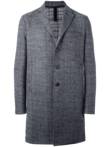 Harris Wharf London Boxy Tweed Coat - Grey