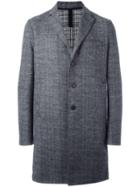Harris Wharf London Boxy Tweed Coat - Grey