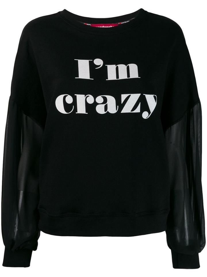 Guardaroba I'm Crazy Sweatshirt - Black
