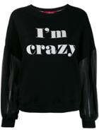 Guardaroba I'm Crazy Sweatshirt - Black