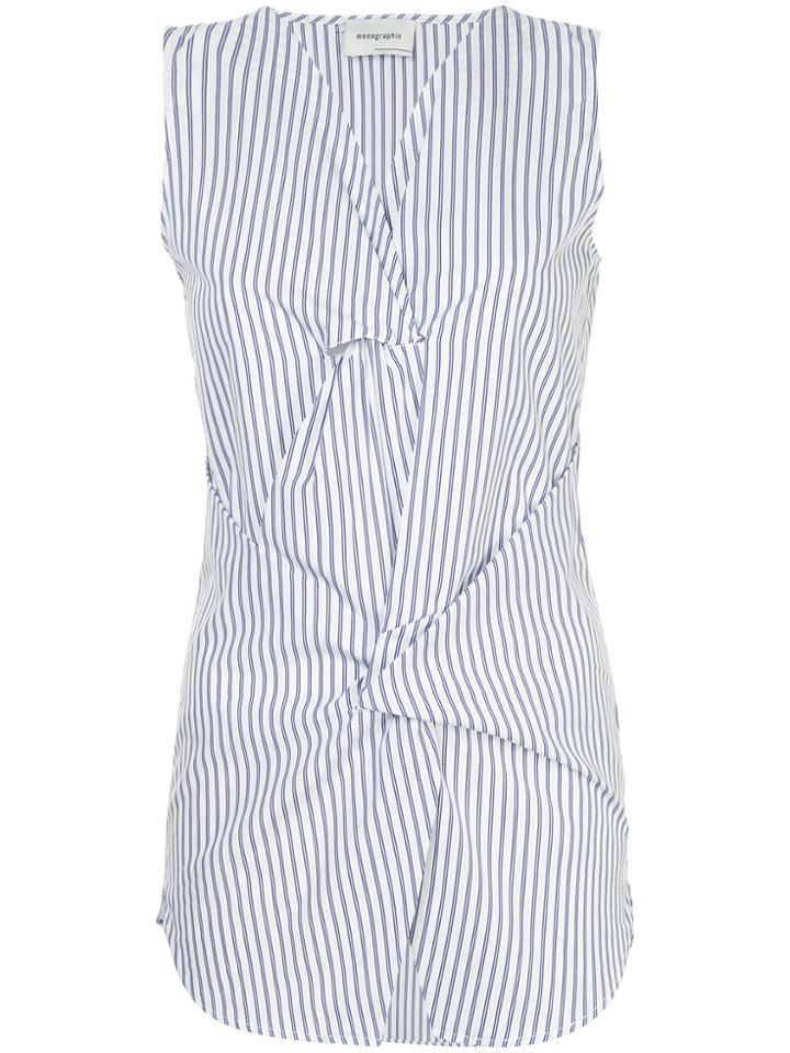 Monographie Twisted Sleeveless Top - White