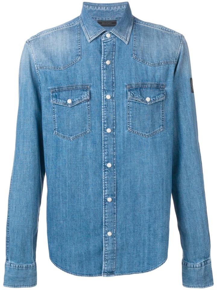 Belstaff Chest Pocket Denim Shirt - Blue